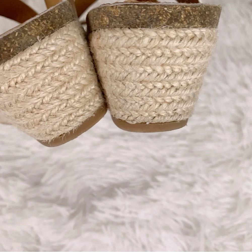 Lucky Brands little girl White Leather espadrilles Sandals‎
